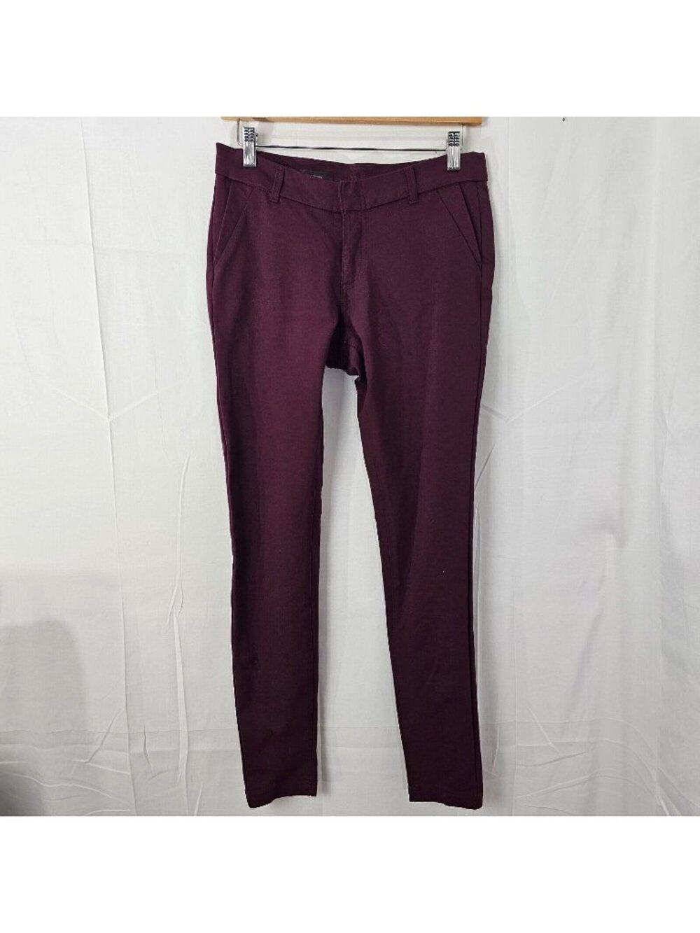 Kut From The Kloth Pants Trouser Skinny Womens 6S 29x25.5 Maroon Red Streetwear